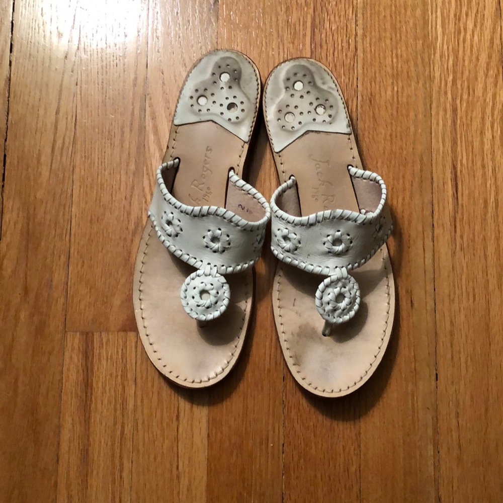 Jack Rogers sandals 9N off white/white
